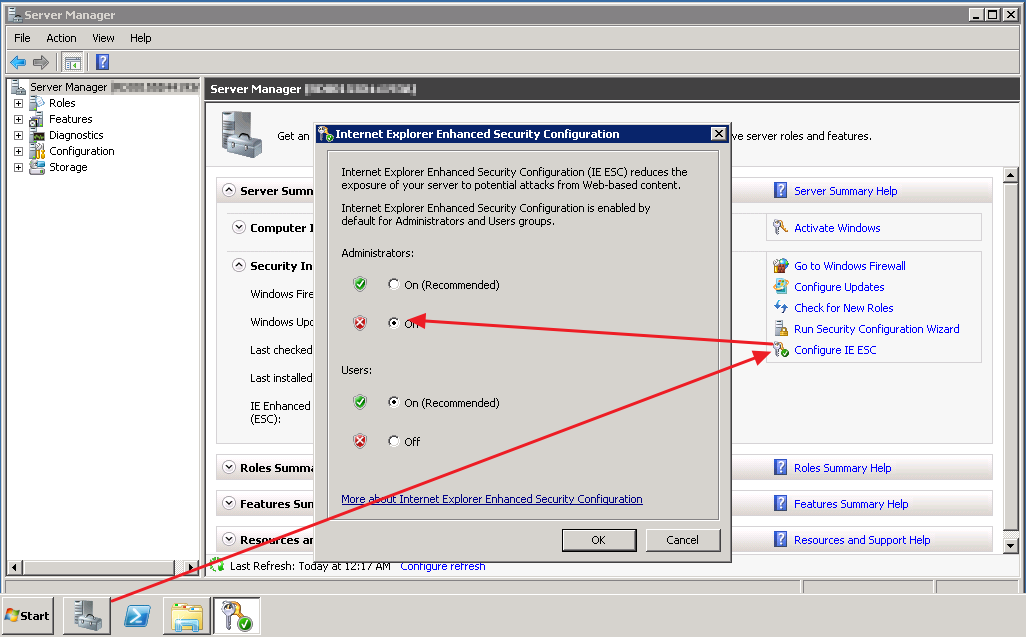 Enable Internet Explorer Enable Internet Explorer