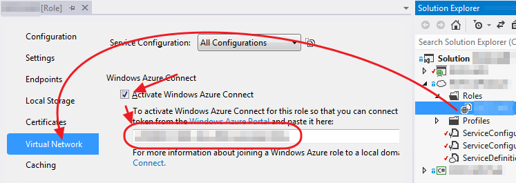 Give activation token to the Webrole Give activation token to the Webrole